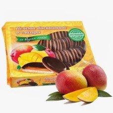 Печенье Кико бисквитное в тёмной глазури манго, 1,2кг