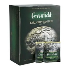 Чай Greenfield Earl Grey Fantasy черный, 100пак